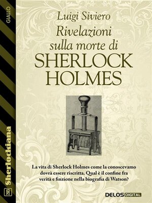 cover image of Rivelazioni sulla morte di Sherlock  Holmes